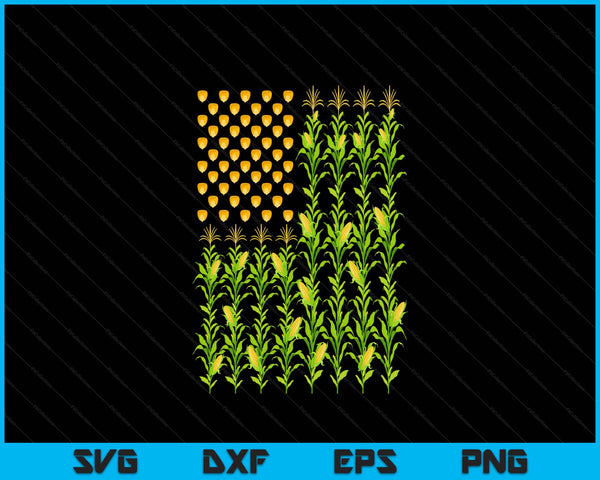 Corn farmer American flag crop farmers farm farming SVG PNG cut file for Cricut