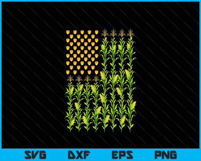 Corn Farmer American Flag Crop Farmers Farm Farming SVG PNG Digital Printable Files