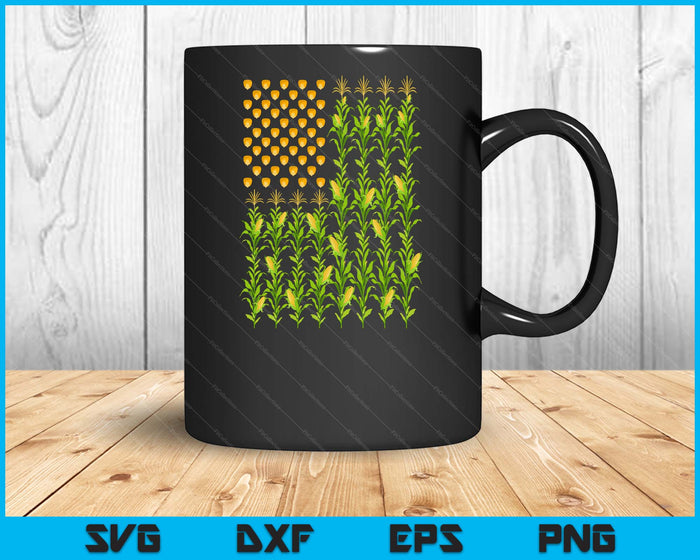 Corn Farmer American Flag Crop Farmers Farm Farming SVG PNG Digital Printable Files