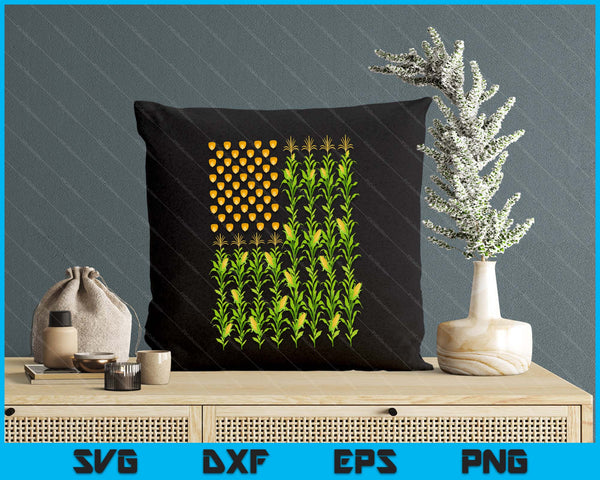 Corn Farmer American Flag Crop Farmers Farm Farming SVG PNG Digital Printable Files