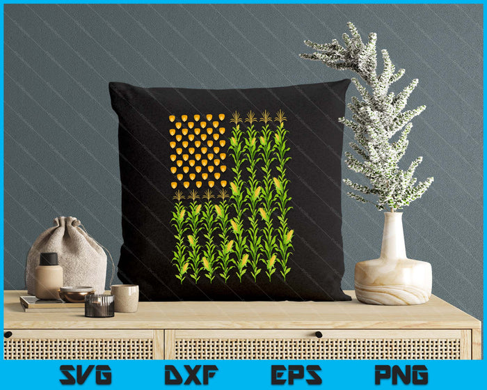 Corn Farmer American Flag Crop Farmers Farm Farming SVG PNG Digital Printable Files