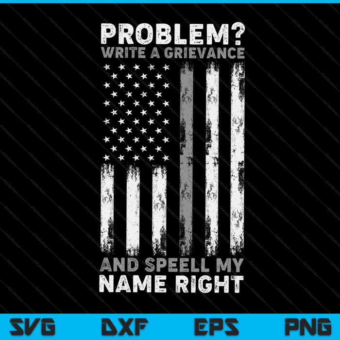 Correctional officer problem spell my name thin silver line SVG cut file