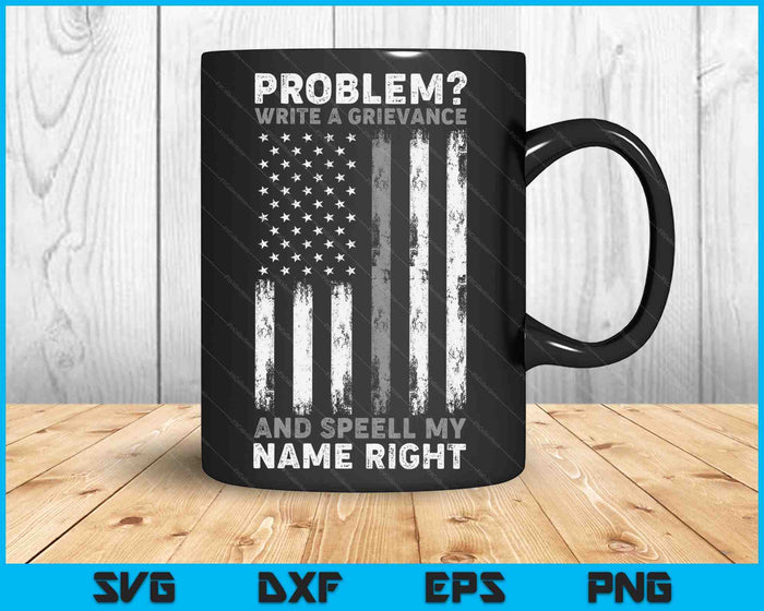 Correctional Officer Problem Spell My Name Thin Silver Line SVG PNG Digital Cutting Files