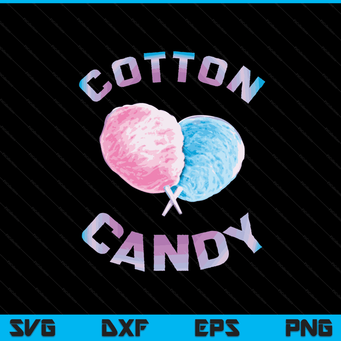 Cotton Candy Sticks Cones Floss Sweet Tooth Candy Fun Gifts SVG PNG Digital Cutting Files