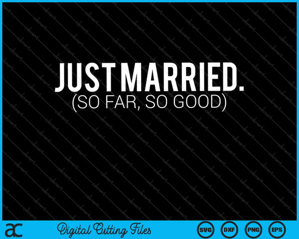 Couple Just Married SVG PNG Cutting Printable Files