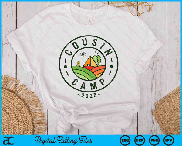 Cousin Camp 2025 Camping Tribe Summer Vacation SVG PNG Digital Printable Files