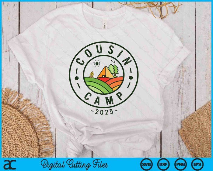 Cousin Camp 2025 Camping Tribe Summer Vacation SVG PNG Digital Printable Files