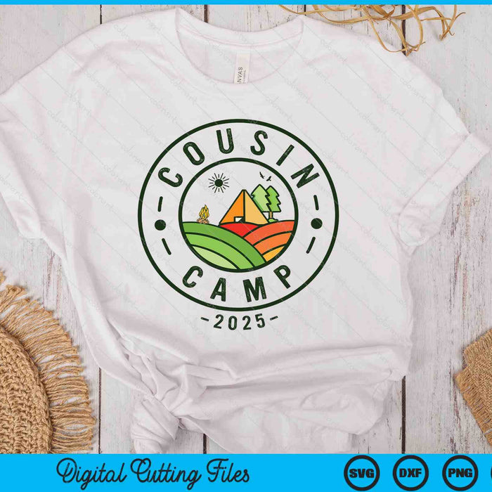 Cousin Camp 2025 Camping Tribe Summer Vacation SVG PNG Digital Printable Files