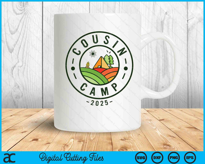 Cousin Camp 2025 Camping Tribe Summer Vacation SVG PNG Digital Printable Files