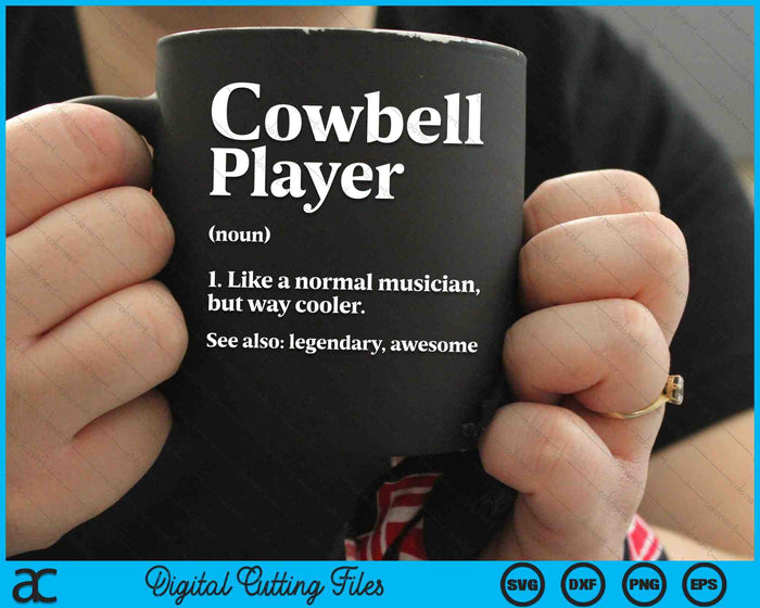 Cow Bell More Cowbell Definition Vintage Funny Drummer Cowbell SVG PNG Cutting Printable Files