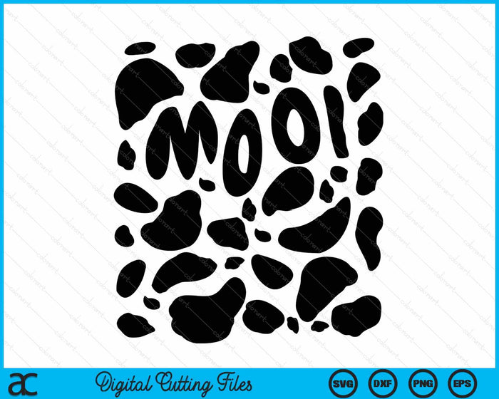 Cow Costume Funny & Cute Calf Halloween SVG PNG Digital Printable Files