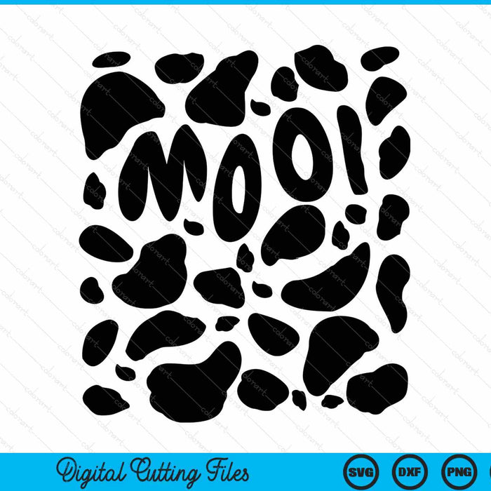 Cow Costume Funny & Cute Calf Halloween SVG PNG Digital Printable Files