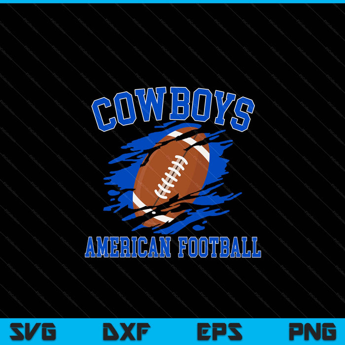 Cowboy American football for men SVG cut file