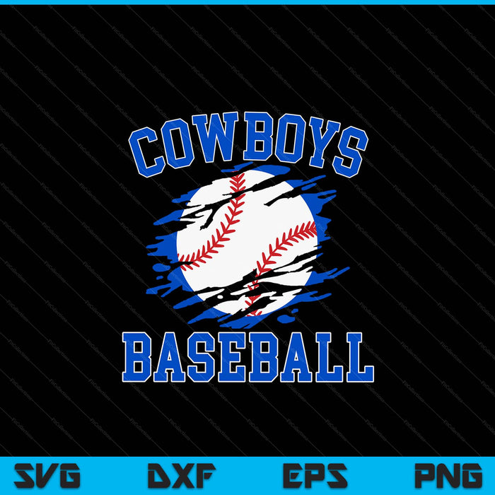 Cowboy baseball for men SVG cut file