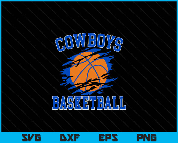 Cowboy basketball for men SVG cut file