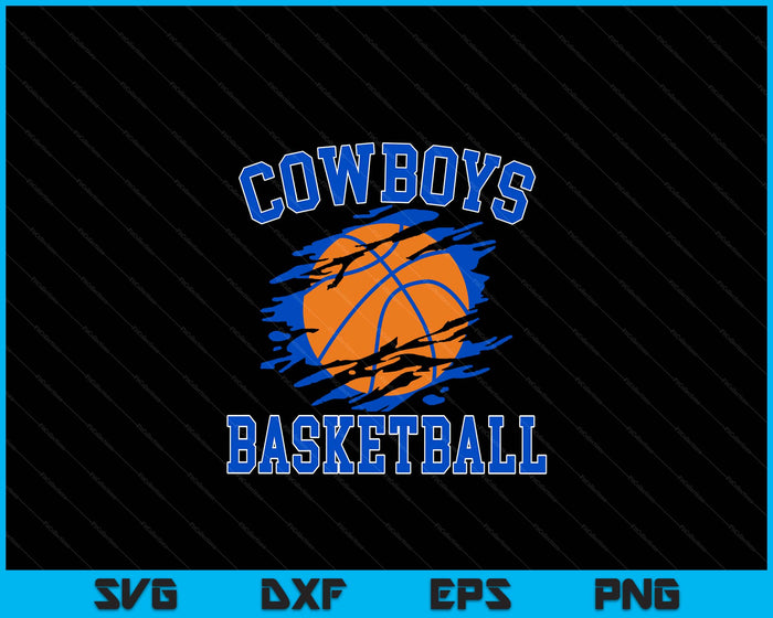 Cowboy Basketball For Men SVG PNG Digital Printable Files