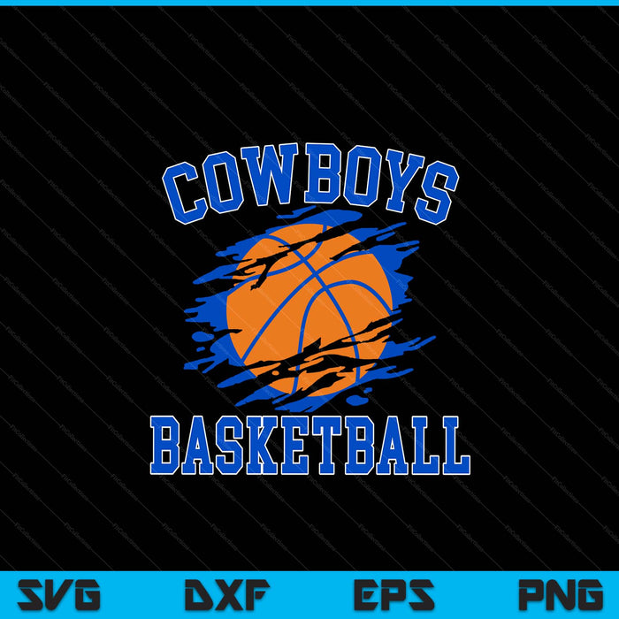 Cowboy basketball for men SVG cut file
