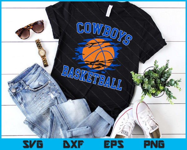 Cowboy Basketball For Men SVG PNG Digital Printable Files