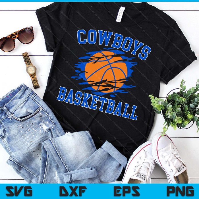 Cowboy Basketball For Men SVG PNG Digital Printable Files