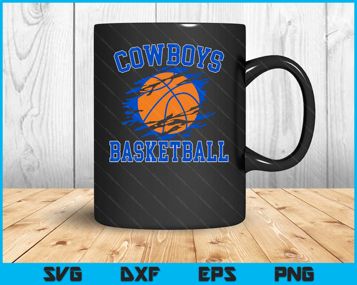 Cowboy Basketball For Men SVG PNG Digital Printable Files