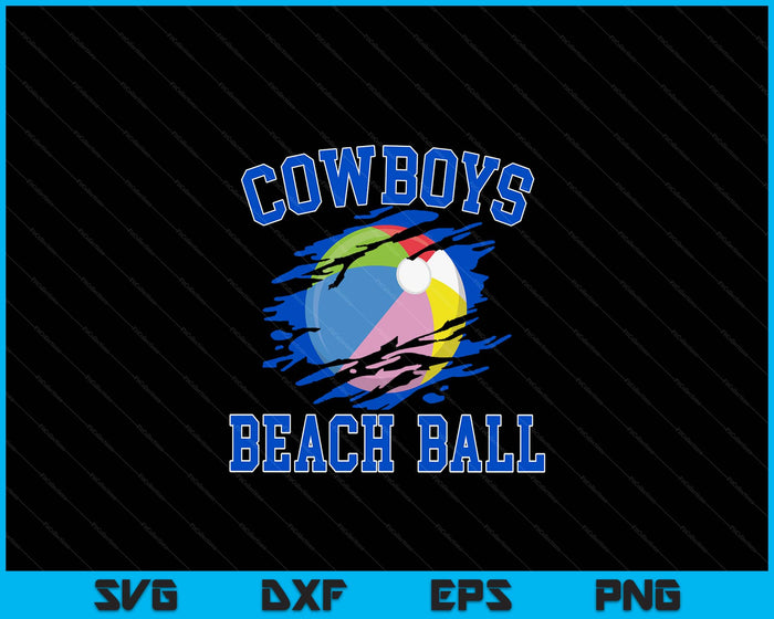 Cowboy Beach Ball For Men SVG PNG Digital Printable Files