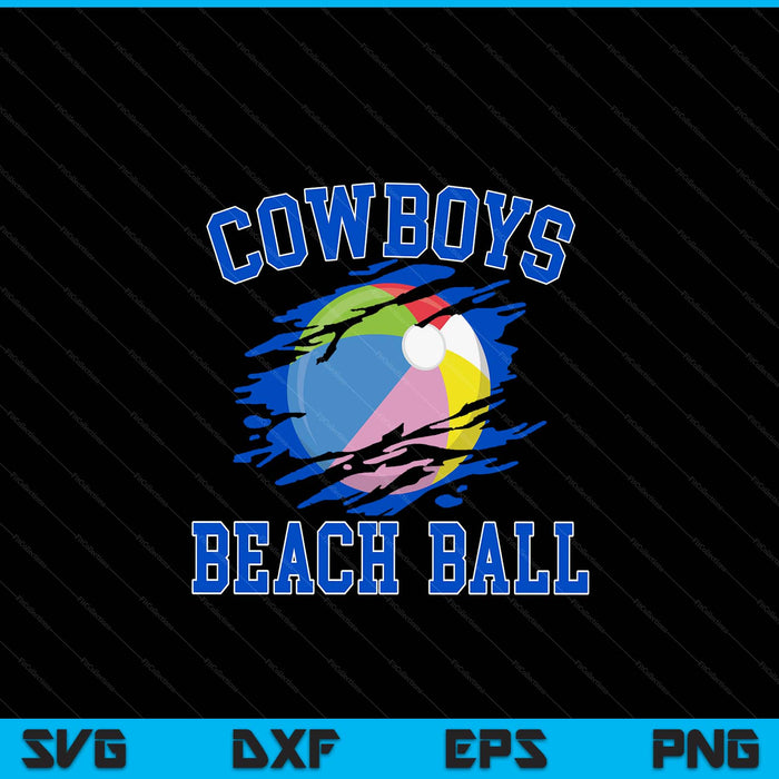 Cowboy beach ball for men SVG cut file