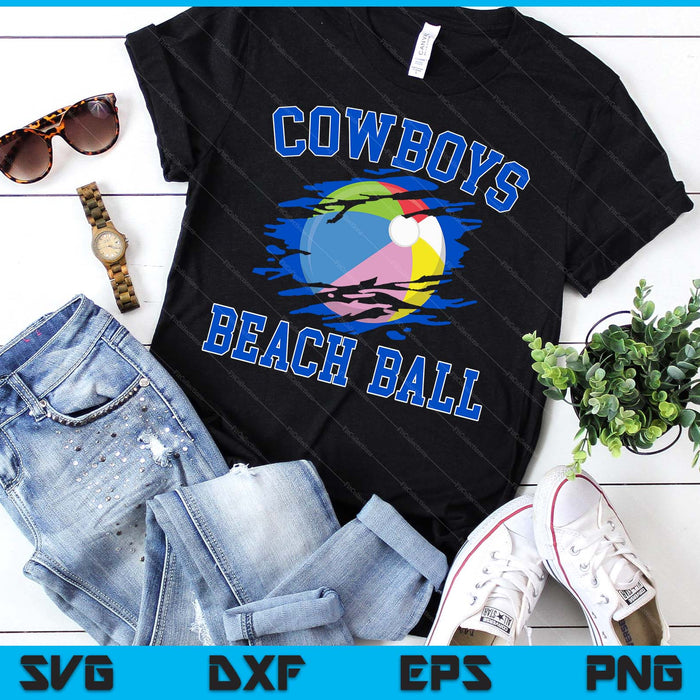 Cowboy Beach Ball For Men SVG PNG Digital Printable Files