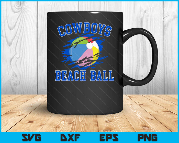 Cowboy Beach Ball For Men SVG PNG Digital Printable Files