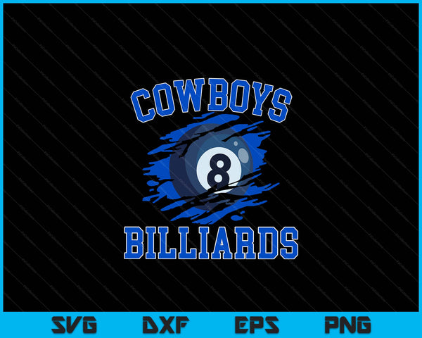 Cowboy billiards for men SVG cut file