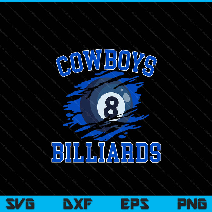 Cowboy Billiards For Men SVG PNG Digital Printable Files