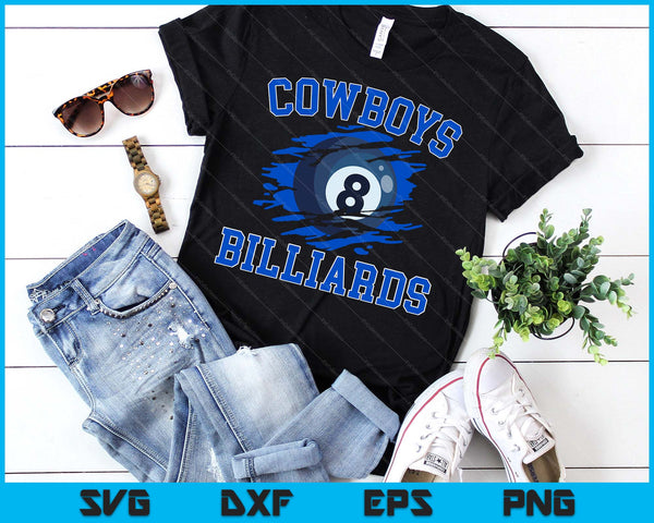 Cowboy Billiards For Men SVG PNG Digital Printable Files