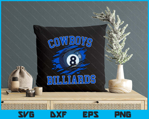 Cowboy Billiards For Men SVG PNG Digital Printable Files