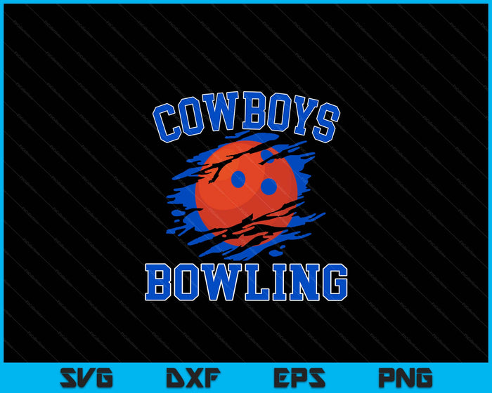 Cowboy Bowling For Men SVG PNG Digital Printable Files