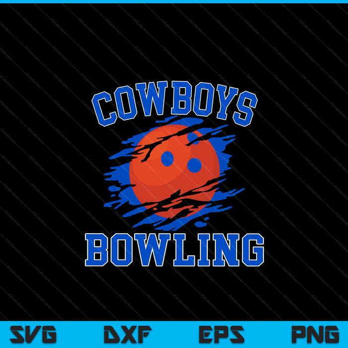 Cowboy Bowling For Men SVG PNG Digital Printable Files