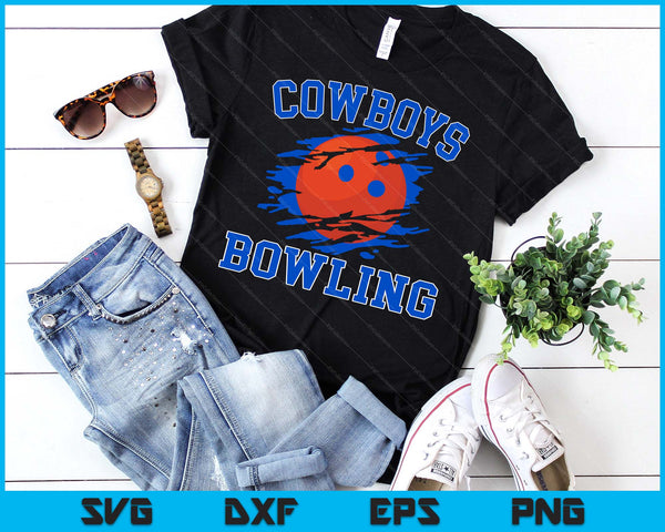 Cowboy Bowling For Men SVG PNG Digital Printable Files