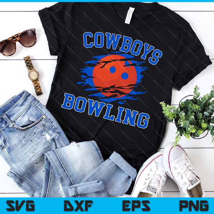 Cowboy Bowling For Men SVG PNG Digital Printable Files