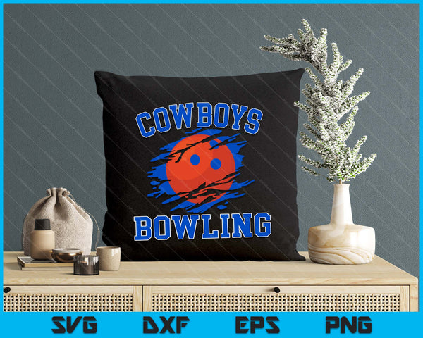 Cowboy Bowling For Men SVG PNG Digital Printable Files