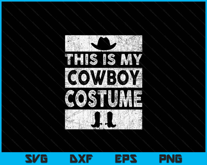 Cowboy Costume T-shirt Country Western Costume Men Women Kids SVG PNG Digital Cutting File