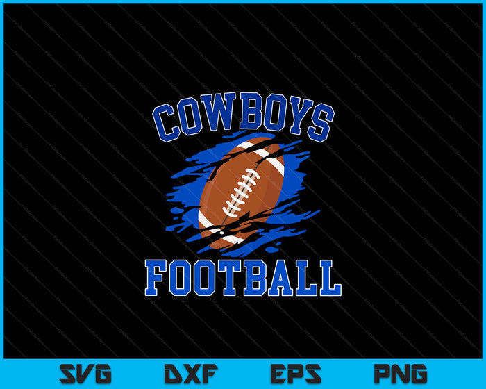 Cowboy Football For Men SVG PNG Digital Printable Files