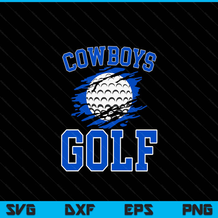 Cowboy golf for men SVG cut file