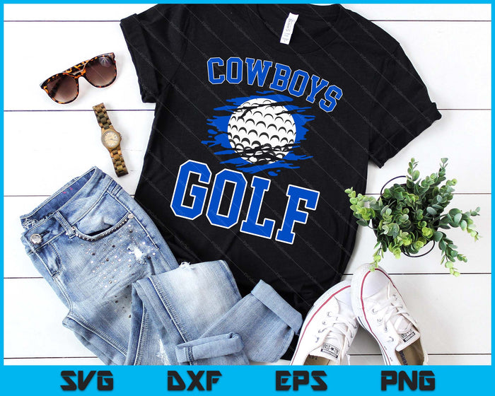 Cowboy Golf For Men SVG PNG Digital Printable Files