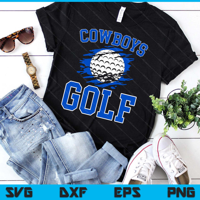 Cowboy Golf For Men SVG PNG Digital Printable Files