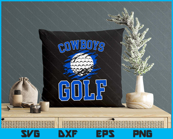 Cowboy Golf For Men SVG PNG Digital Printable Files