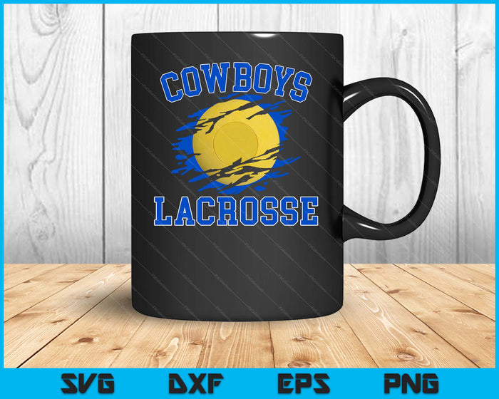 Cowboy Lacrosse ball For Men SVG PNG Digital Printable Files