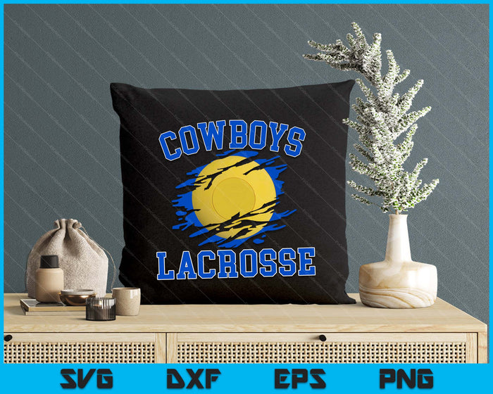 Cowboy Lacrosse ball For Men SVG PNG Digital Printable Files