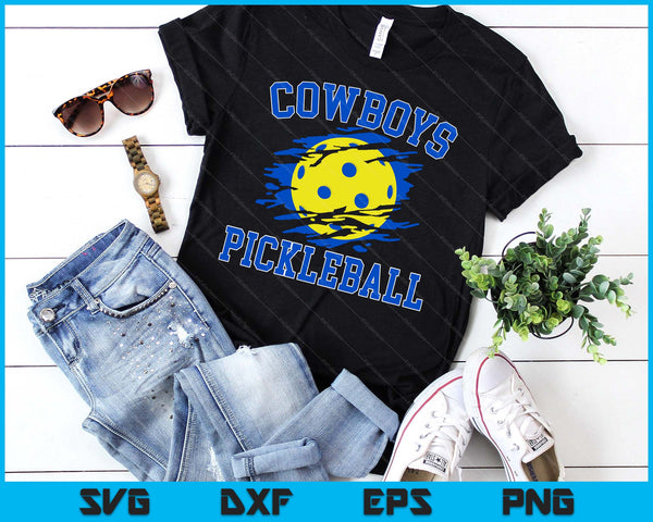 Cowboy Pickleball For Men SVG PNG Digital Printable Files