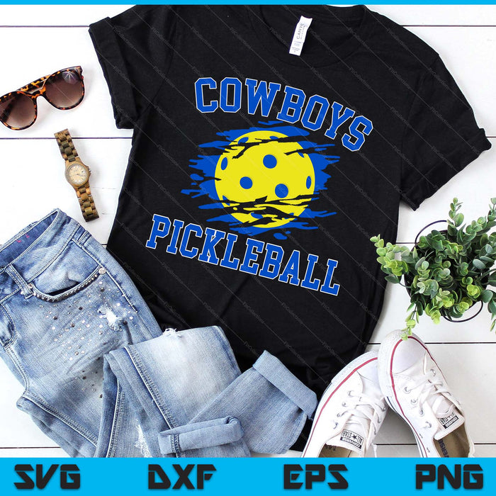 Cowboy Pickleball For Men SVG PNG Digital Printable Files