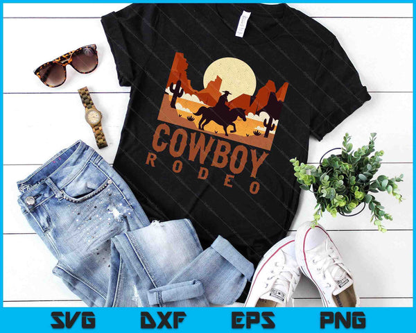 Cowboy Rodeo Western Texan Gift Horseback Riding Cowboy SVG PNG Digital Cutting Files