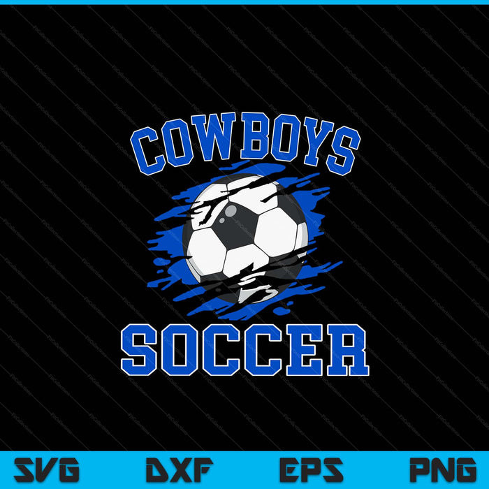 Cowboy Soccer For Men SVG PNG Digital Printable Files