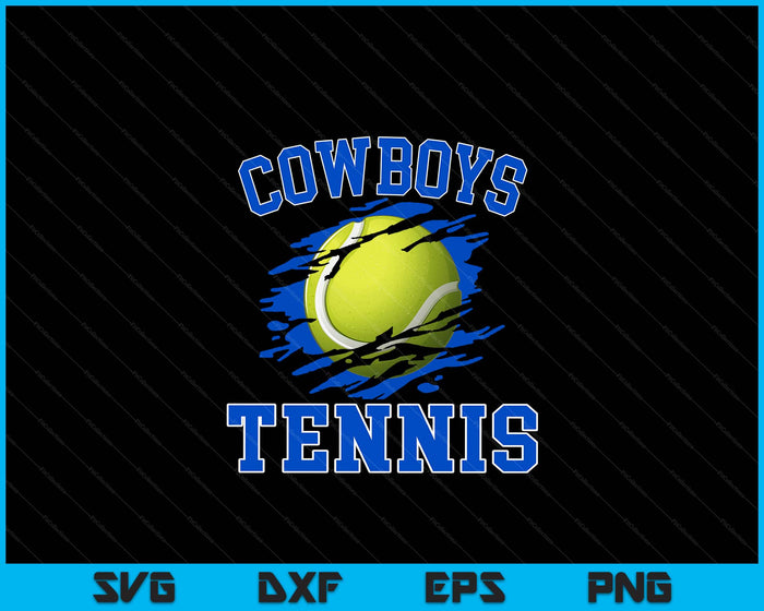 Cowboy Tennis For Men SVG PNG Digital Printable Files